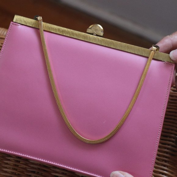 Andrew Geller Handbags - Andrew Geller Pink Vintage Purse